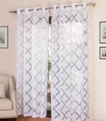 ROSARA HOME Bruno Burnout Pack of 2 Curtains