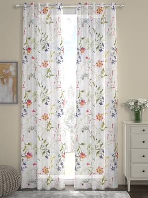 ROSARA HOME Voile Digital Print Pack of 2 Curtains 1
