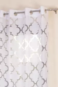 ROSARA HOME Bruno Burnout Pack of 2 Curtains