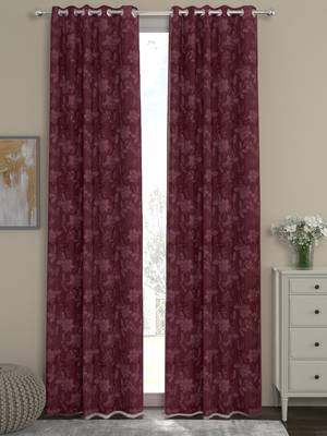 ROSARA HOME Olivia-Dyed Jacquard Pack of Single Curtain 4
