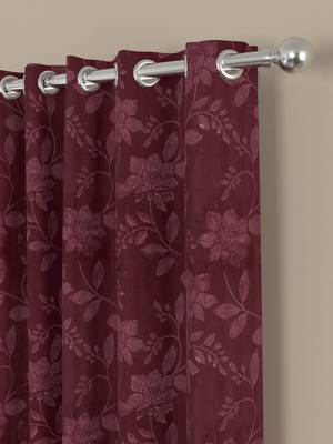 ROSARA HOME Olivia-Dyed Jacquard Pack of 2 Curtains 2