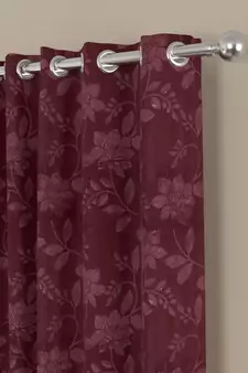 ROSARA HOME Olivia-Dyed Jacquard Pack of 2 Curtains