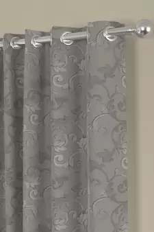 ROSARA HOME Regal Dyed Jacquard Pack of 2 Curtains