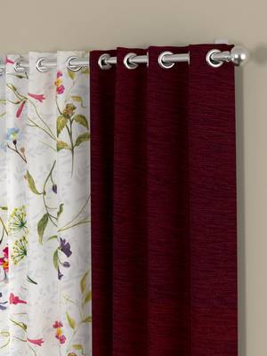 ROSARA HOME Mateo Voile Pack of 4 Window Curtains 2