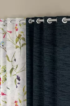 ROSARA HOME Mateo Voile Pack of 4 Window Curtains