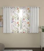 ROSARA HOME Mateo Voile Pack of 4 Window Curtains