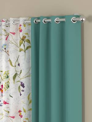 ROSARA HOME Erba Voile Pack of 4 Window Curtains 2