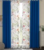 ROSARA HOME Erba Voile Pack of 4 Door Curtains
