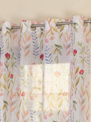 ROSARA HOME Grace Voile  Pack of Single Long Door Curtain 2