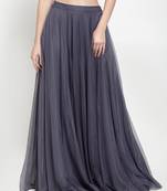 Grey plain Net skirts