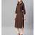 Women Brown & Beige Solid Straight Cotton Kurta With Pants