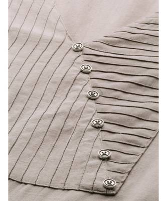 Women Grey & Black Solid Straight Rayon Slub Kurta With Palazzo 4