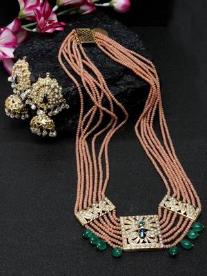 Pink pearls necklace-sets 1