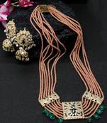 Pink pearls necklace-sets