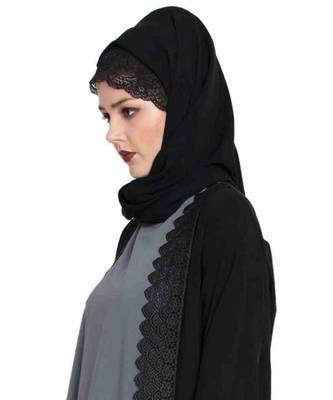 Set Of Two Stole Hijabs In Soft And Super Fine Georgette 4