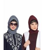 Set Of Two Stole Hijabs In Soft And Super Fine Georgette