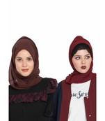 Set Of Two Stole Hijabs In Soft And Super Fine Georgette