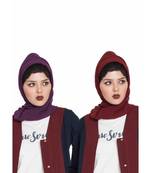 Set Of Two Stole Hijabs In Soft And Super Fine Georgette
