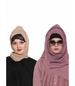 Set Of Two Stole Hijabs In Soft And Super Fine Georgette