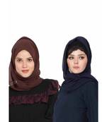 Set Of Two Stole Hijabs In Soft And Super Fine Georgette