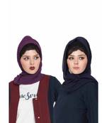Set Of Two Stole Hijabs In Soft And Super Fine Georgette