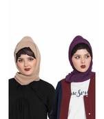 Set Of Two Stole Hijabs In Soft And Super Fine Georgette
