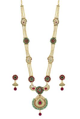 Antique Golden Long Necklace Set 1