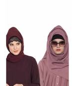 Set Of Two Stole Hijabs In Soft And Super Fine Georgette