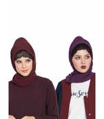 Set Of Two Stole Hijabs In Soft And Super Fine Georgette