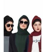 Set Of Three Stole Hijabs In Soft And Super Fine Georgette