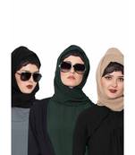 Set Of Three Stole Hijabs In Soft And Super Fine Georgette