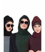 Set Of Three Stole Hijabs In Soft And Super Fine Georgette