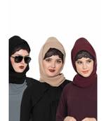 Set Of Three Stole Hijabs In Soft And Super Fine Georgette