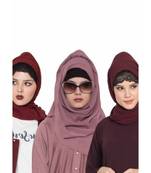 Set Of Three Stole Hijabs In Soft And Super Fine Georgette