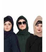 Set Of Three Stole Hijabs In Soft And Super Fine Georgette