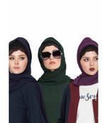 Set Of Three Stole Hijabs In Soft And Super Fine Georgette