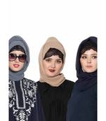 Set Of Three Stole Hijabs In Soft And Super Fine Georgette