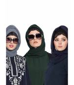 Set Of Three Stole Hijabs In Soft And Super Fine Georgette