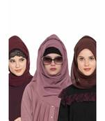 Set Of Three Stole Hijabs In Soft And Super Fine Georgette
