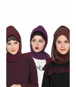 Set Of Three Stole Hijabs In Soft And Super Fine Georgette