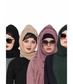 Set Of Four Stole Hijabs In Soft And Super Fine Georgette