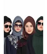 Set Of Four Stole Hijabs In Soft And Super Fine Georgette