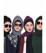 Set Of Four Stole Hijabs In Soft And Super Fine Georgette
