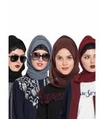 Set Of Four Stole Hijabs In Soft And Super Fine Georgette