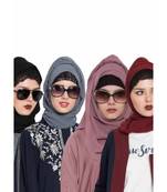 Set Of Four Stole Hijabs In Soft And Super Fine Georgette