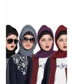 Set Of Four Stole Hijabs In Soft And Super Fine Georgette