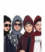 Set Of Four Stole Hijabs In Soft And Super Fine Georgette