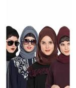 Set Of Four Stole Hijabs In Soft And Super Fine Georgette