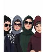 Set Of Four Stole Hijabs In Soft And Super Fine Georgette