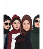 Set Of Four Stole Hijabs In Soft And Super Fine Georgette